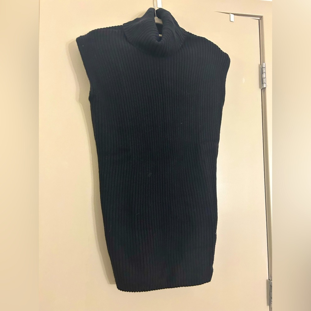 NEW WITH TAGS Abercrombie Turtleneck Sweater Vest Mini Dress